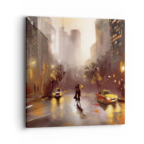 Obraz na plátně - Ve světlech New Yorku - 40x40 cm