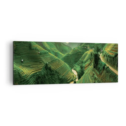 Obraz na plátně - Vietnamské údolí - 140x50 cm