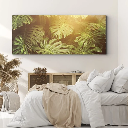 Obraz na plátně - Vstoupit do zeleně… - 140x50 cm