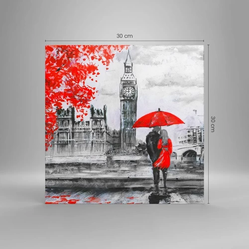 Obraz na plátně - Zamilování do Londýna - 30x30 cm