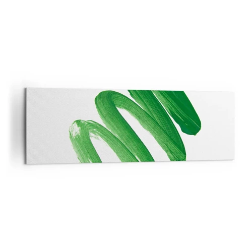 Obraz na plátně - Zelený žert - 160x50 cm