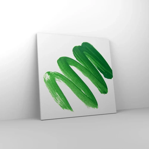 Obraz na plátně - Zelený žert - 50x50 cm
