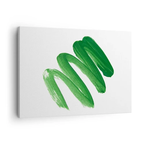 Obraz na plátně - Zelený žert - 70x50 cm