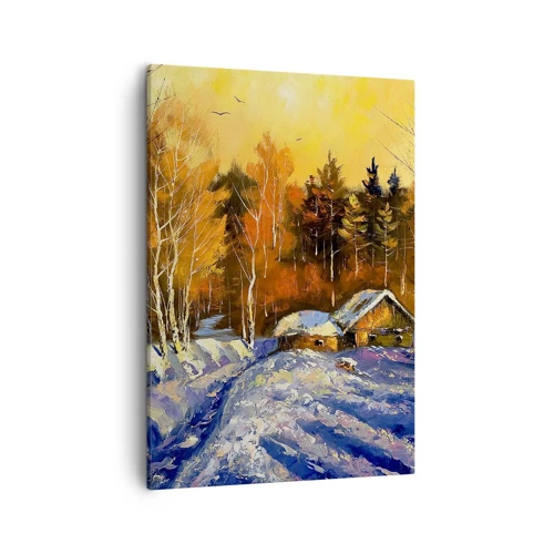 Obraz na plátně - Zimní imprese v slunci - 50x70 cm