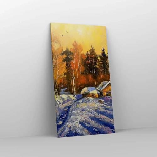 Obraz na plátně - Zimní imprese v slunci - 55x100 cm