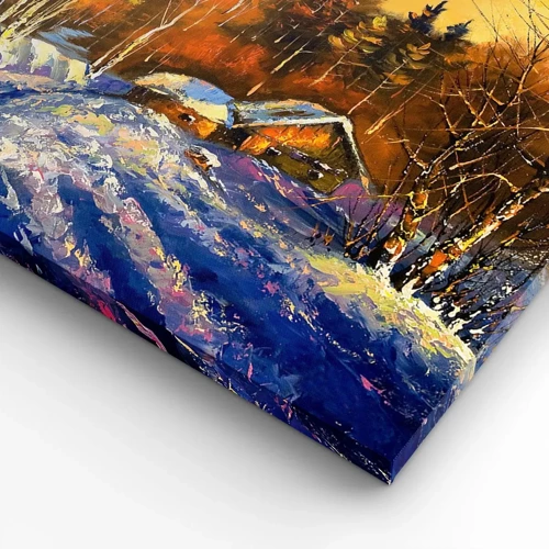 Obraz na plátně - Zimní imprese v slunci - 55x100 cm