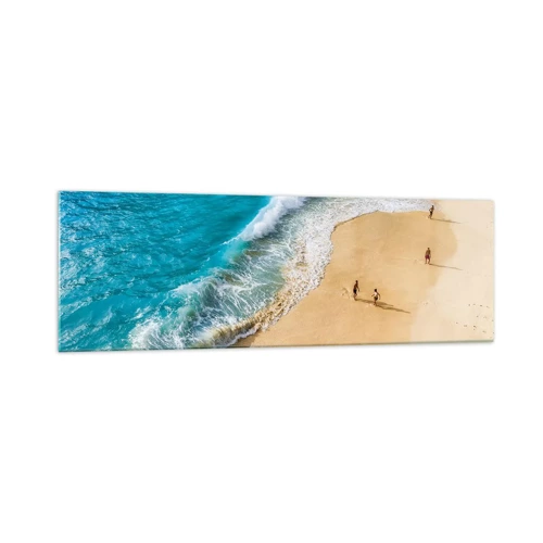 Obraz na skle - A pak slunce, pláž… - 160x50 cm