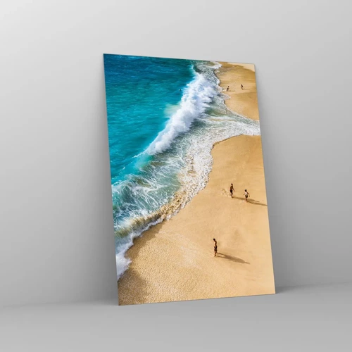 Obraz na skle - A pak slunce, pláž… - 70x100 cm