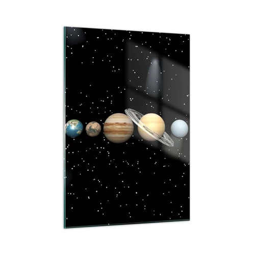 Obraz na skle - A planety šílejí, šílejí… - 50x70 cm