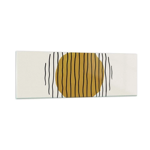 Obraz na skle - Abstrakce chvějící se žárem - 90x30 cm