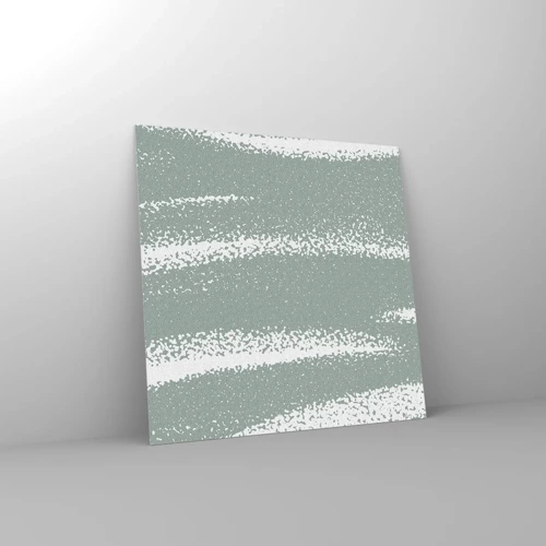 Obraz na skle - Abstrakce v zimním stylu - 30x30 cm