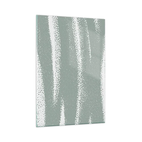 Obraz na skle - Abstrakce v zimním stylu - 80x120 cm