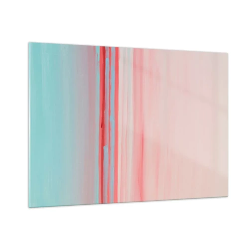 Obraz na skle - Abstrakce za úsvitu - 100x70 cm