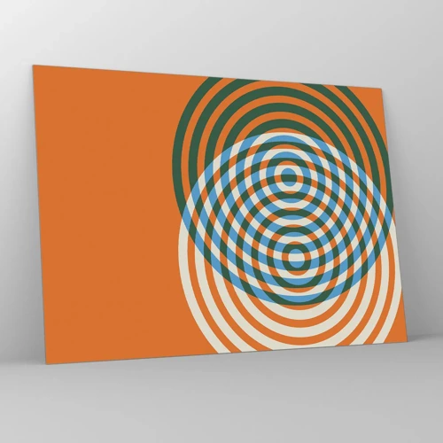 Obraz na skle - Abstraktní kruhová variace - 70x50 cm