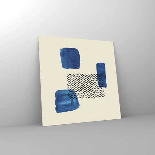 Obraz na skle - Abstraktní kvarteto - 40x40 cm