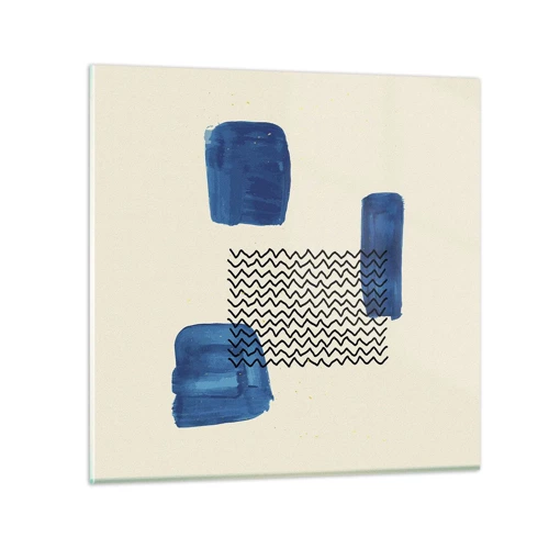Obraz na skle - Abstraktní kvarteto - 60x60 cm