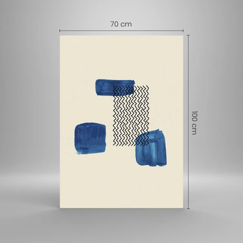 Obraz na skle - Abstraktní kvarteto - 70x100 cm