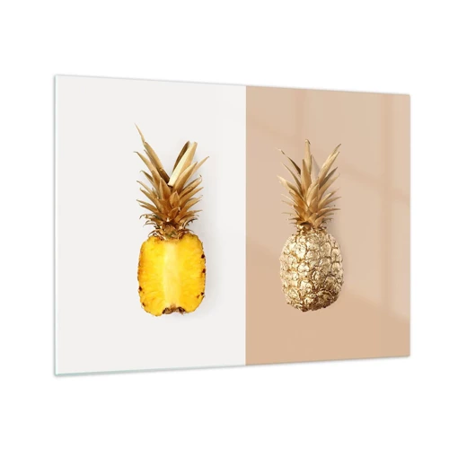 Obraz na skle - Ananas pro nás - 70x50 cm