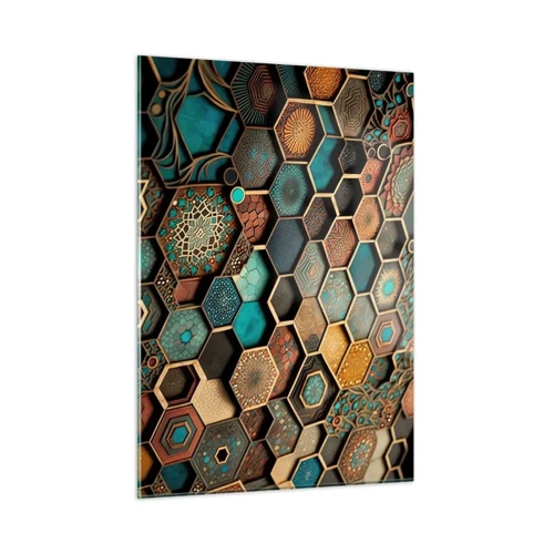 Obraz na skle - Arabské ornamenty – variace - 50x70 cm