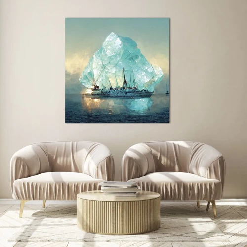 Obraz na skle - Arktický briliant - 30x30 cm