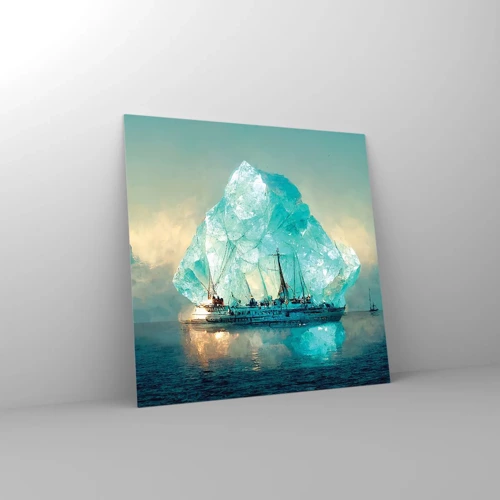 Obraz na skle - Arktický briliant - 60x60 cm