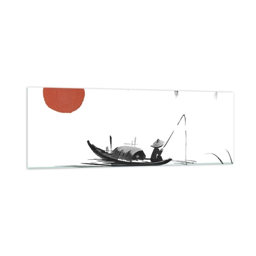Obraz na skle - Asijské odpoledne - 90x30 cm