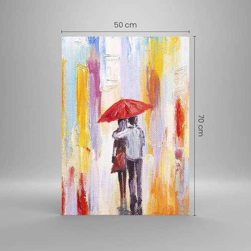 Obraz na skle - Ať prší dál - 50x70 cm