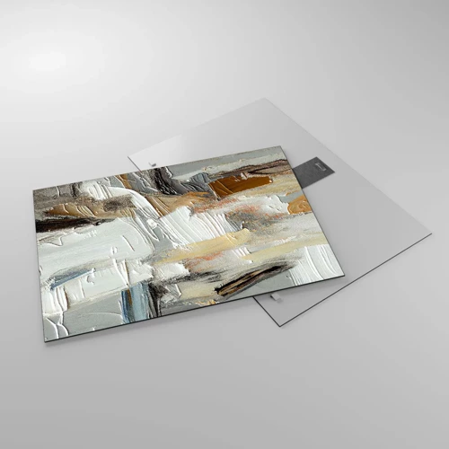 Obraz na skle - Barevné nahromadění - 70x50 cm