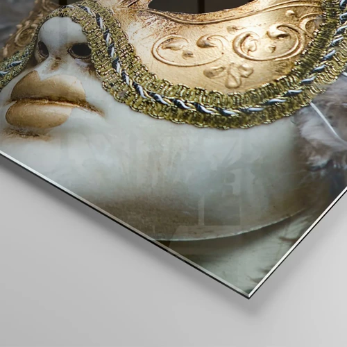 Obraz na skle - Benátský portrét ve zlatě - 120x50 cm