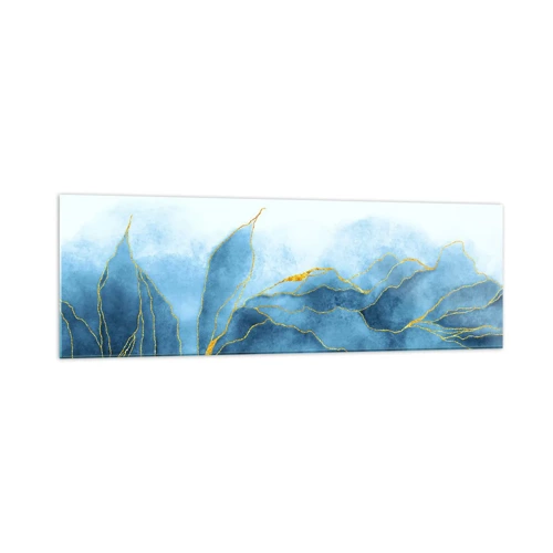 Obraz na skle - Blankyt ve zlatě - 160x50 cm