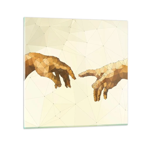 Obraz na skle - Božská geometrie - 70x70 cm