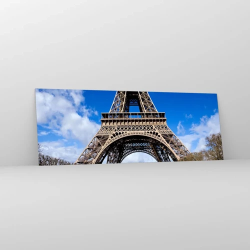 Obraz na skle - Celá Paříž u jejích nohou - 140x50 cm