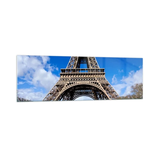 Obraz na skle - Celá Paříž u jejích nohou - 160x50 cm
