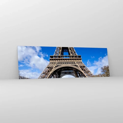 Obraz na skle - Celá Paříž u jejích nohou - 160x50 cm