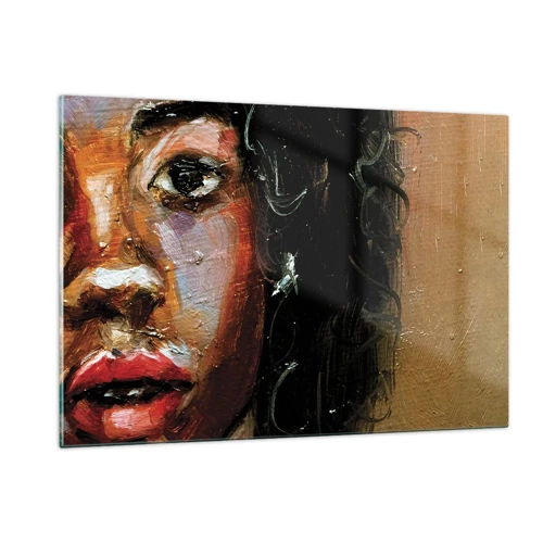 Obraz na skle - Černá a jas - 120x80 cm