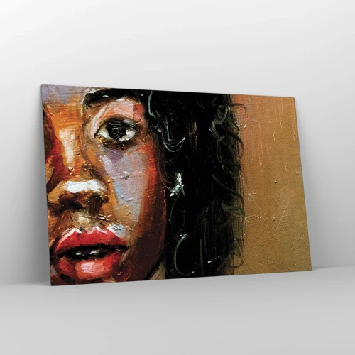 Obraz na skle - Černá a jas - 120x80 cm