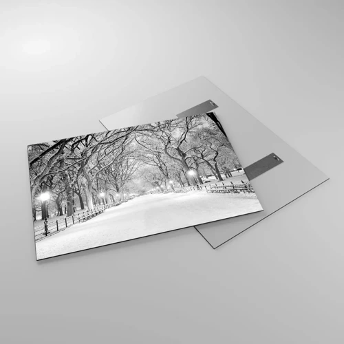 Obraz na skle - Čtyři roční období – zima - 100x70 cm