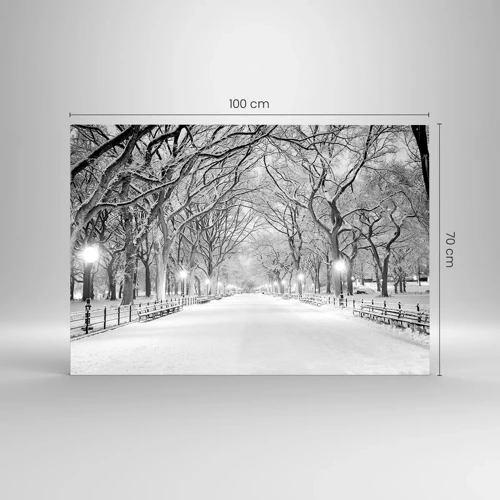 Obraz na skle - Čtyři roční období – zima - 100x70 cm