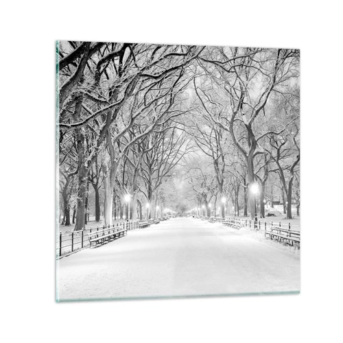 Obraz na skle - Čtyři roční období – zima - 60x60 cm