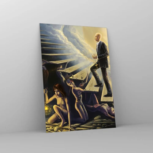 Obraz na skle - Dantovo putování ke světlu - 50x70 cm