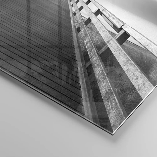 Obraz na skle - Do dálky… - 30x30 cm