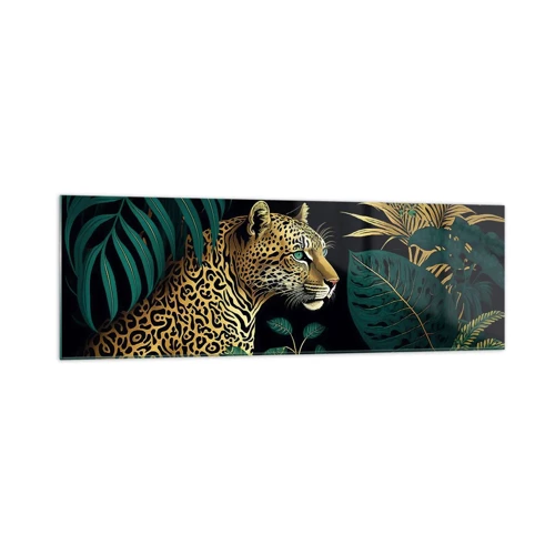 Obraz na skle - Domácí v džungli - 160x50 cm