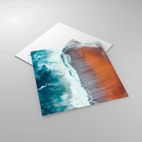 Obraz na skle - Dotek oceánu - 50x50 cm