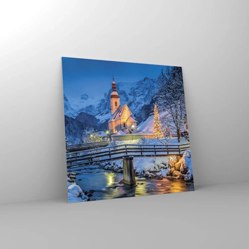 Obraz na skle - Duch Vánoc - 60x60 cm