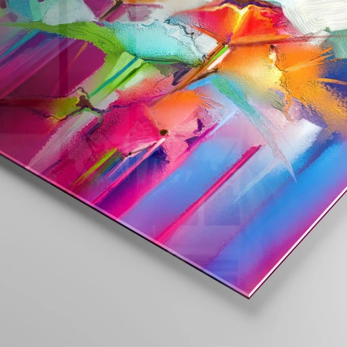Obraz na skle - Duha rozkvetla - 120x80 cm