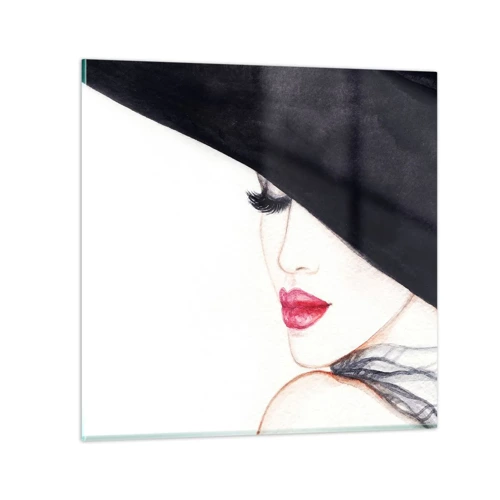Obraz na skle - Elegance a smyslnost - 30x30 cm