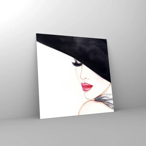 Obraz na skle - Elegance a smyslnost - 50x50 cm