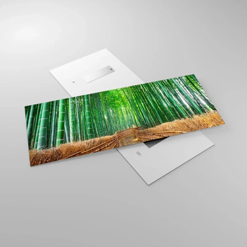 Obraz na skle - Esence asijské přírody - 120x50 cm