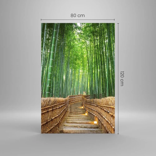 Obraz na skle - Esence asijské přírody - 80x120 cm