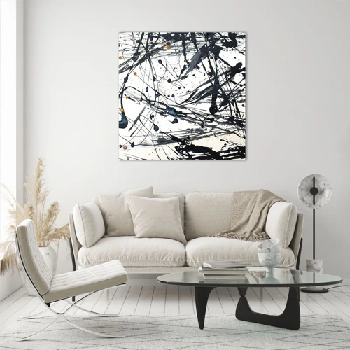 Obraz na skle - Expresionistická abstrakce - 70x70 cm